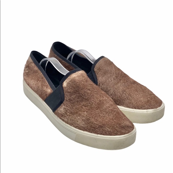 VINCE GUC Berlin Brown Calf Half Slip On Sneakers - Picture 6 of 14